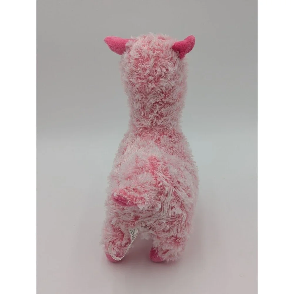 Sound & Light Pink Llama Plush Stuffed Animal Cute Kawaii Llama Toy
